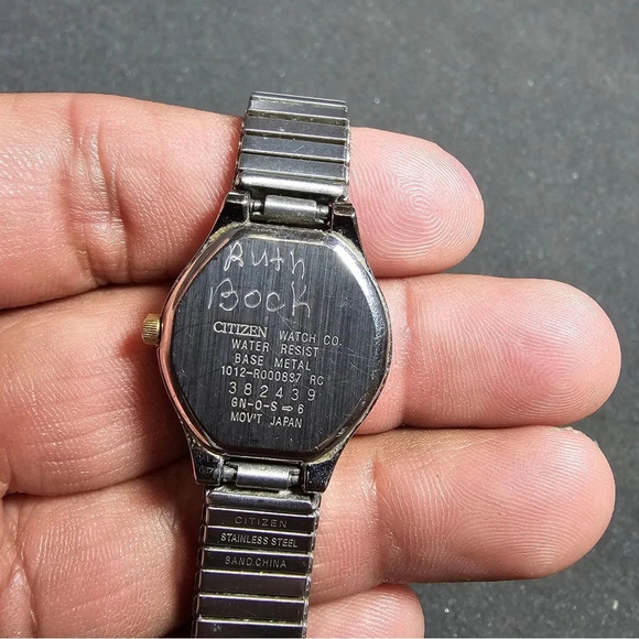 Citizen Ladies Quartz Cocktail Watch Silver Gold Tone 1012-R000887 Working - Picture 10 of 10